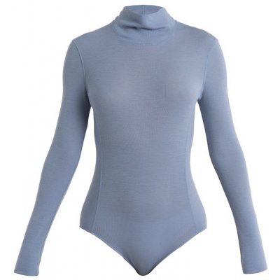 Icebreaker Wmns Queens LS High Neck Bodysuit Kyanite – Zboží Mobilmania