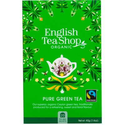 English Tea Shop Bio Fairtrade čistý zelený čaj 20 sáčků