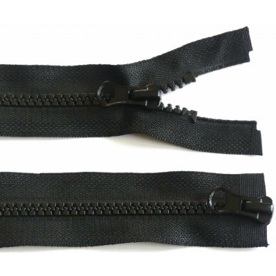 Kostěný zip no.5 rozepínací dvoucestný 100cm černý – Hledejceny.cz