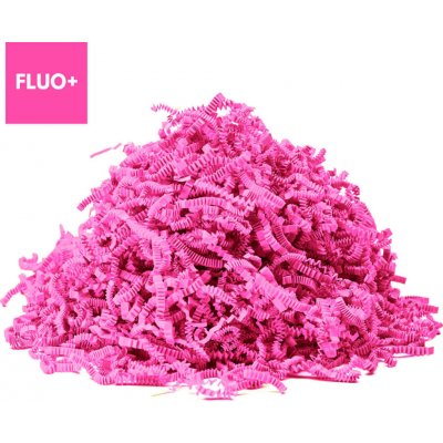 Růžová fluorescenční papírová výplň do krabic Fancypack Hmotnost: 1kg, Typ výplně: Natažená verze – Hledejceny.cz
