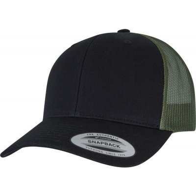 Flexfit 6 panelová vintage "Trucker" 6606/6606T black-loden – Sleviste.cz