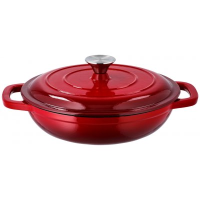 SILVERCREST Litinová servírovací pánev, Ø 25 cm (červená) – Zboží Dáma