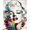 Dětské korálky zuty Diamantové malování (s rámem) - Marilyn Monroe