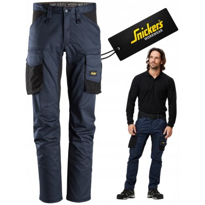 Snickers Workwear kalhoty AllroundWork Stretch tmavě modré – Sleviste.cz