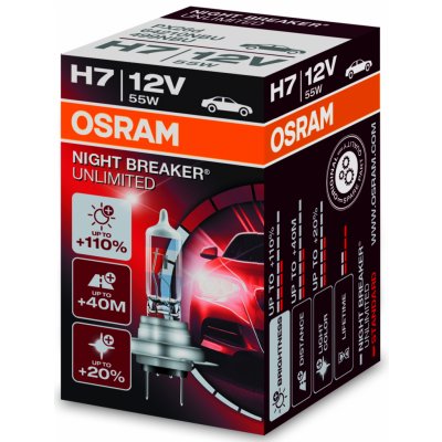 Osram Night Breaker Unlimited H7 PX26d 12V 55W