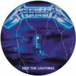 CurePink: | Podložka na talíř gramofonu Metallica: Ride To Lightning (průměr 30,5 cm) [GP85850] – Zbozi.Blesk.cz
