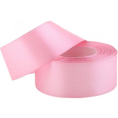 Saténová stuha 38mm/32m light pink (sv.růžová) – Zboží Dáma