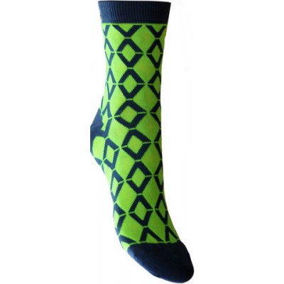 Dynamic Pestré ponožky zářivě zelená