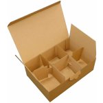 Ornex Papírová krabice na 6 ks skleněných ozdob hnědá 25 x 17 x 10 cm – Hledejceny.cz