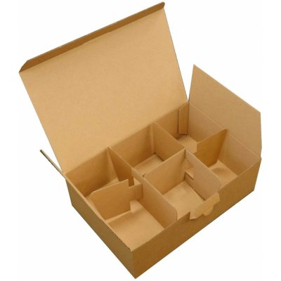 Ornex Papírová krabice na 6 ks skleněných ozdob hnědá 25 x 17 x 10 cm – Hledejceny.cz
