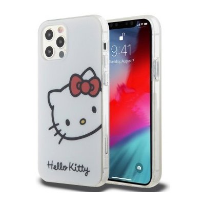 Hello Kitty IML Head Logo Zadní Kryt pro iPhone 12/12 Pro White 3666339193461