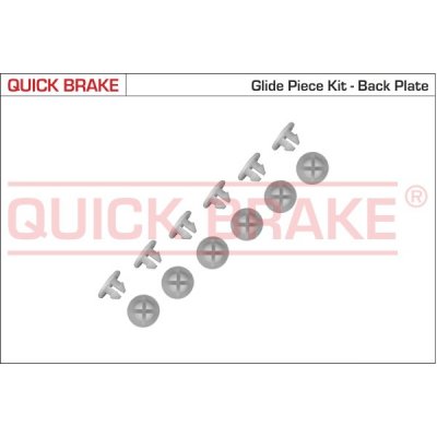 QUICK BRAKE PODLOŽKA KLUZNÁ BRZDOVÝCH ČELISTÍ ŠKODA FELICIA / OCTAVIA / ROOMSTER SADA 12KS 6859K – Zboží Mobilmania