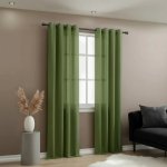 Mybesthome EASY TOP dekorační závěs s kroužky 140 × 250 cm, tmavě zelený, 1 ks – Hledejceny.cz