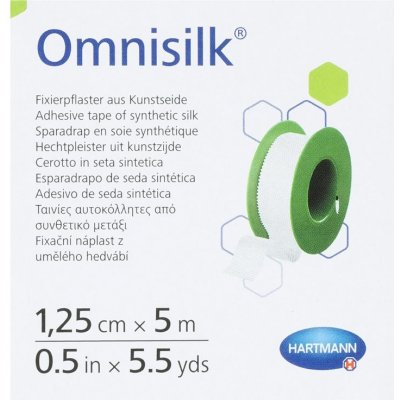 Omnisilk Náplast bílé hedvábí 1,25 cm x 5 m náplast 1 ks – Zboží Mobilmania