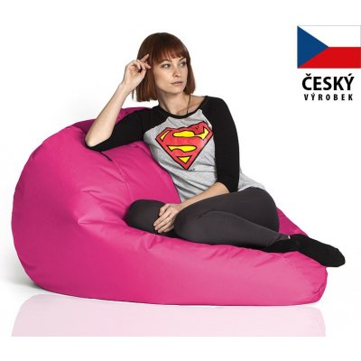 CrazyShop sedací vak Hruška Mega růžová – Sleviste.cz