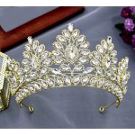 B-Top korunka do vlasů diadém s krystaly stříbrná – Zboží Dáma