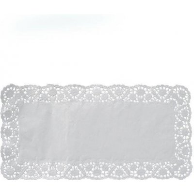 Wimex Dekorativní krajka hranatá bílá 30x18cm 100 ks – Sleviste.cz