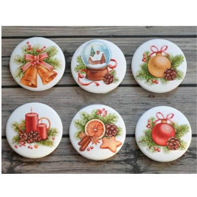 Kraftika 1 set vánoční mix glue na výzdobu cabochon, decoupage – Zbozi.Blesk.cz