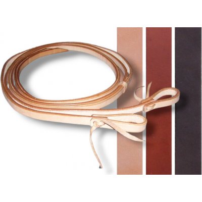 Westernwelt Westernové dvoudílné kožené otěže 230 cm Barva: Přírodní – Zboží Dáma