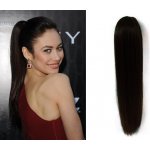 Clip in příčesek culík / cop se skřipcem 60cm černý – Zboží Dáma