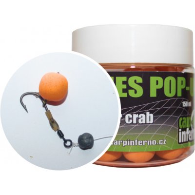 Carp Inferno Pop up boilies 150ml 16 mm Monster crab – Zboží Mobilmania