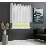 Dekorační krátká záclona s kroužky EDEN bílá 400x110 cm MyBestHome – Hledejceny.cz