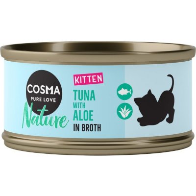 Cosma Nature Kitten s tuňákem a aloe vera 6 x 70 g