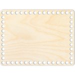 Woody Crafts Přírodní dno na háčkované košíky - Obdélník Velikost: 20x10 cm – Sleviste.cz