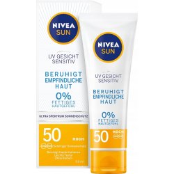 NIVEA Sun Pleťový krém na opalování Sensitive SPF50 50 ml