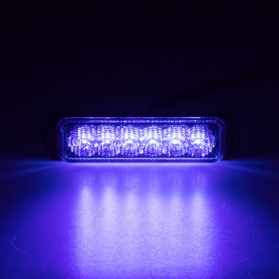 SLIM výstražné LED světlo vnější, modré, 12-24V, ECE R65 – Zbozi.Blesk.cz
