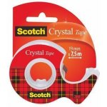 3M Scotch Crystal lepicí páska s odvíječem 19 mm x 7,5 m – Zboží Živě