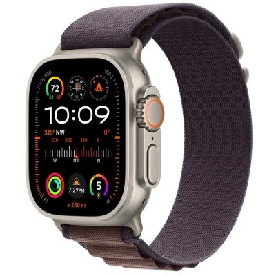 Apple Watch Ultra 2 49mm titanové pouzdro s indigo alpským tahem S MRER3CS/A – Zboží Živě