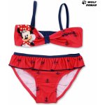 Setino dívčí dvoudílné plavky bikiny Minnie Mouse Disney červené – Zboží Dáma