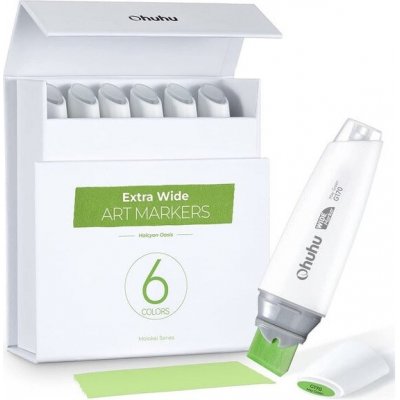 Ohuhu Kaligrafické fixy Extra Broad 6 ks Halcyon Oasis – Hledejceny.cz