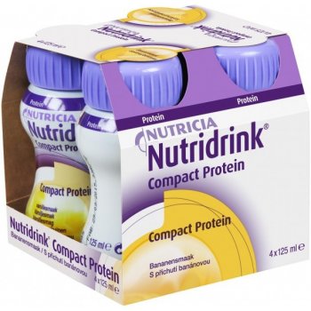 NUTRIDRINK COMPACT PROTEIN S PŘÍCHUTÍ BANÁNOVOU POR SOL 4X125ML