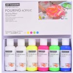 Art Ranger Akrylové barvy 6/1 sada Fluo 6x100 ml PMA06100F-1 – Hledejceny.cz