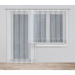 Dekorační žakárová záclona s řasící páskou ESSENCES 250 bílá 200x250 cm MyBestHome – Hledejceny.cz