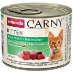 Carny Kitten hovězí kuřecí a králičí 200 g – Zbozi.Blesk.cz