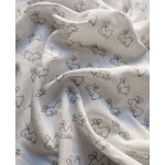 PREM Bavlněná tetra osuška Zajíc šedý Bavlna 90/100 cm – Zboží Dáma