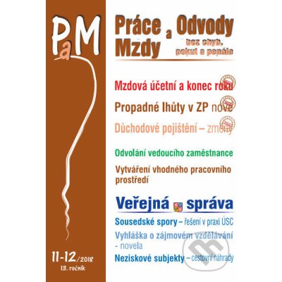 Práce a mzdy 11-12/2018 CZ – Hledejceny.cz