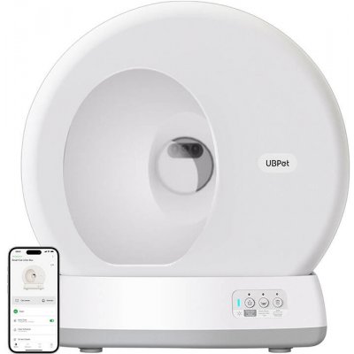 UBPet C10 Inteligentní samočisticí kočičí toaleta 55 x 52 x 53 cm – Zboží Dáma