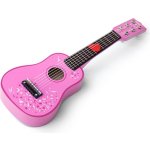 Tidlo dřevěná kytara Star růžová – Zboží Mobilmania