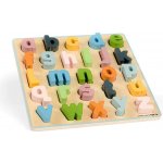 Bigjigs Toys Dřevěné puzzle malá písmena - abc – Zboží Dáma