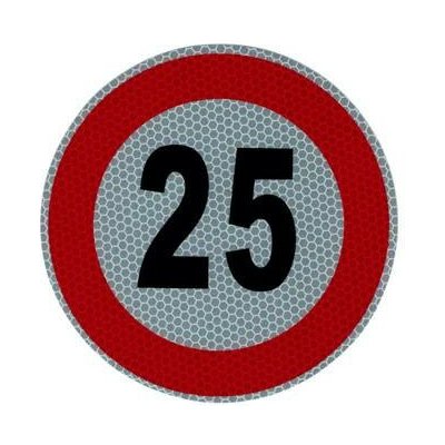 Nálepka omezená rychlost reflexní 25km – Sleviste.cz