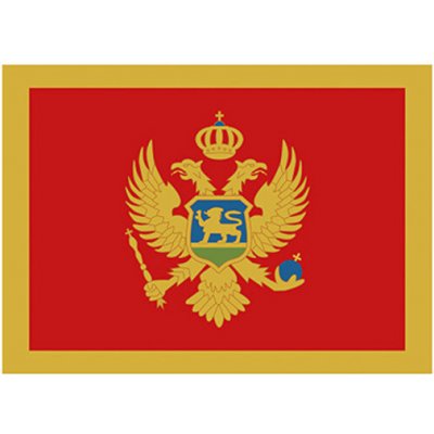 Printwear Vlajka Černá Hora Flagme Montenegro 90 x 150 cm – Hledejceny.cz