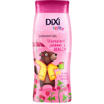 DIXI sprchový gel pro holčičky jahoda a malina 250 ml