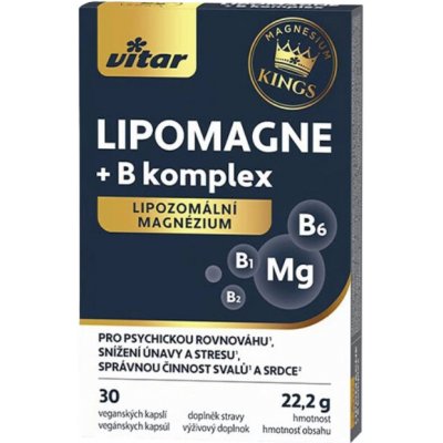 Vitar Kings Lipomagne + B komplex 30 kapslí – Hledejceny.cz