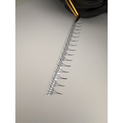 Luxury Lashes 4D Řasy Premium LINE v hotovém vějířku 1 000 ks Zakřivení umělých řas: D, Délka umělých řas: 11 mm, Tloušťka řas: 007 – Sleviste.cz