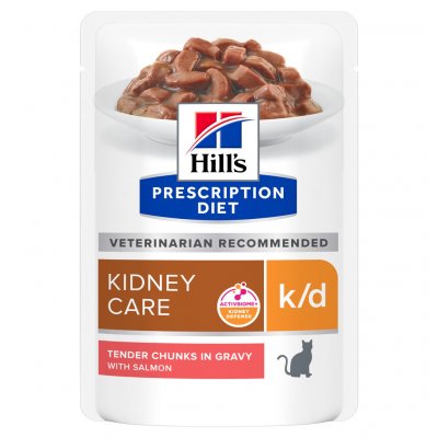 Hill's Prescription Diet k/d Péče o ledviny losos 12 x 85 g – Sleviste.cz