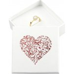 Šperky Eshop Dárková krabička na šperky motiv srdce bílo-červené Y03.06 – Sleviste.cz